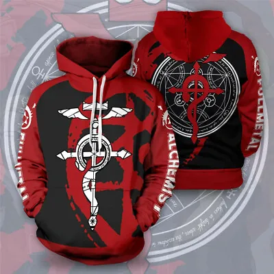 Fullmetal Alchemist Unisex Casual Halloween Costume Cosplay Hoodie Sweater S-5XL • $24.99