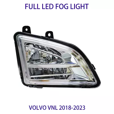 Volvo VNL 2018-2023 Full LED Fog Light Lamp Passenger Side Chrome RH 82775828 • $137.49