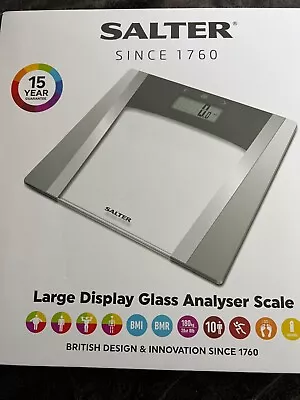 Salter Large Display Glass Analyser Scales • £23.99