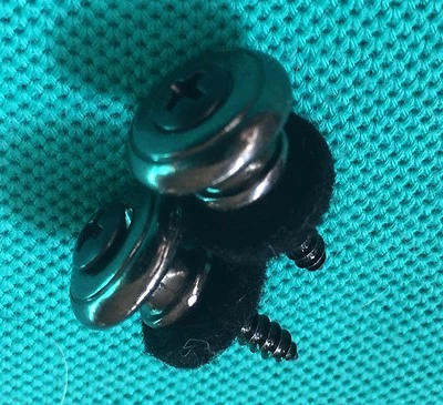 $9.99 • Buy Laguna Electric Guitar Original Cosmo Black Chrome Strap Buttons 