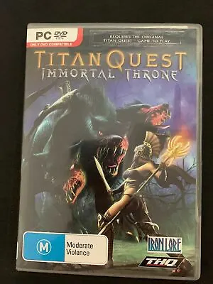 Titan Quest: Immortal Throne Expansion - PC DVD Windows 2007 Game • $15