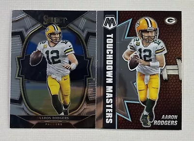 Aaron Rodgers Lot Of 2 Cards Panini Select Concourse / Mosaic Touchdown Masters  • $1.25