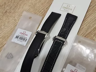 Omega Seamaster Planet Ocean 21mm & Speedmaster 20mm Straps Deployments Genuine  • $51