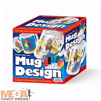 Kids Creative Create Your Own Mug Design Kit - Kids Arts & Crafts For Ages 3+ • £6.99