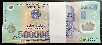 2 Million Vietnamese Dong 4 X 500000 Vnd Banknotes Polymer P-124 Cir • $150