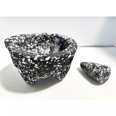 Molcajete / Tejolote Lava Mexican Stone Mortar Grinder Bowl Pestle Small 5” • $19.75