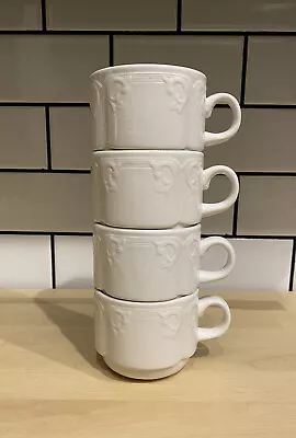 4 Dudson Finest Vitrified BS 4034 Porcelain Coffee Tea Stackable Mugs. • $20