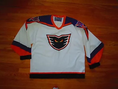 BAUER Vtg Philadelphia Adirondack Phantoms Minor League Hockey Jersey AHL L • $89.99