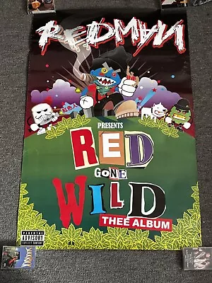 Vintage Redman Original Promo Poster Red Gone Wild 36x24 Y2K RARE LARGE • $94.99