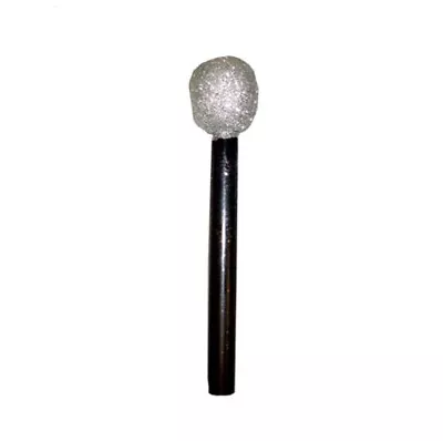 Hollywood Theme Silver Glitter Microphone - 10 Inches / 26cm • £1.75