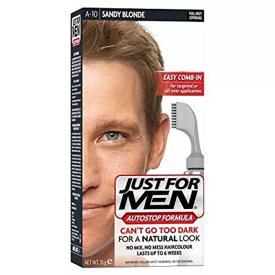 Just For Men Ultra Blonde Hair Colour Dye For Short Hair Comb Away The Greys A1 • £14.50