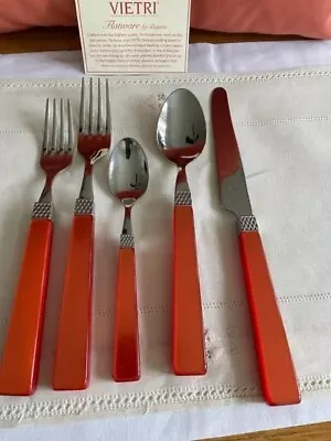 NEW ~ Bugatti Italy For Vietri 5 Pc Place Setting Rust/orange • $89