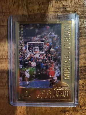 1999 Upper Deck 22k Retirement Farewell Shot Michael Jordan • $24.99