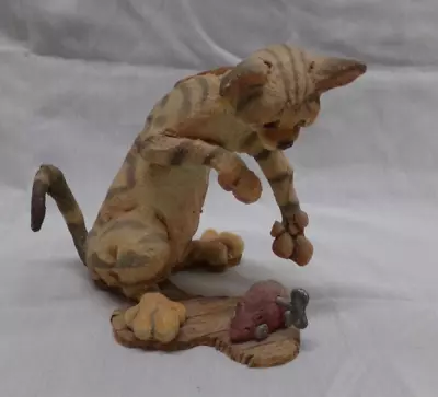 A Breed Apart Flash With Toy Mouse Cat Figurine Country Artists #70422 EUC • $53.99