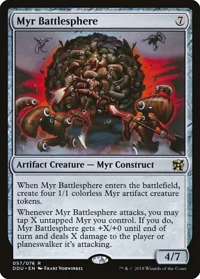 Myr Battlesphere [Duel Decks: Elves Vs. Inventors] Magic MTG • $1.45