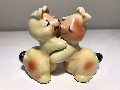 Vintage 1950’s Van Tellingen Yellow BUNNY HUG Salt Pepper Shakers Pair Set ~4” • $14