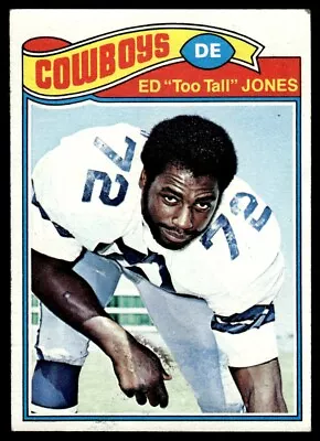 1977 Topps Football Card Ed Too Tall Jones Dallas Cowboys #314 • $4.99