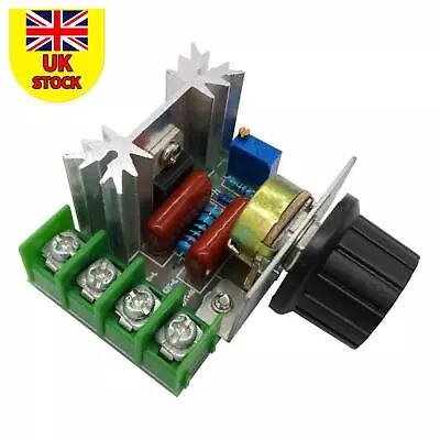 2000W 110V AC SCR Voltage Regulator Adjustable Motor Speed Control Controller A • £7.54