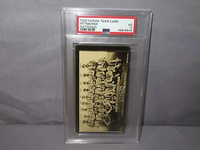 1913 T200 Fatima PITTSBURGH NATIONALS Team Card PSA 3 VG Honus Wagner • $2999.99