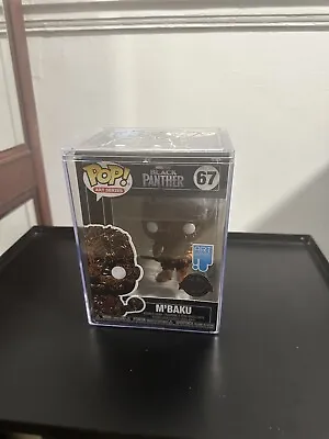 Funko Pop MBaku Black Panther 67 Marvel Art Series Special Edition With Hard S • £16.99