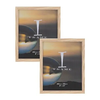 IFrame Set Of 2 Photo Frames Oak 8  X 10  • £13