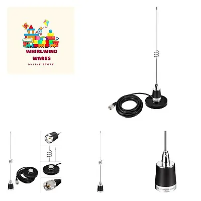 Dual Band VHF UHF 136-174MHz 400-470MHz Mobile Radio NMO Antenna With 3.54inc... • $60.99