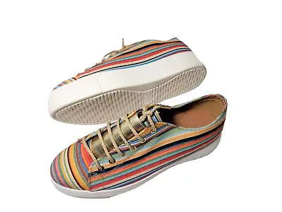 Very Volatile Charmer Womens Multicolor Lace Platforms Sneakers Shoes US Size 8M • $39.99