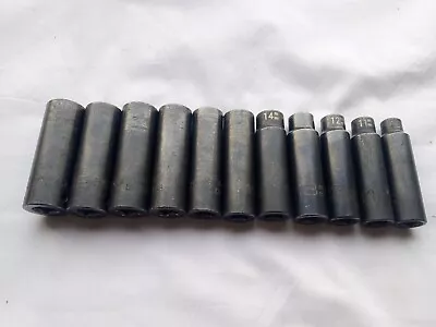 Matco Tools 1/2 Drive 11pc Metric 10-21mm Deep Impact Socket Set USA • $125