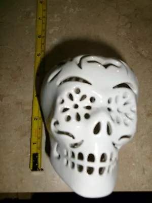 Halloween Ceramic Sugar Skull • $8