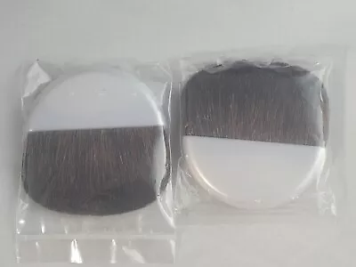 Mary Kay Signature Compact Round Brushes : Set/2 : New Old Stock : Silver • $12.95