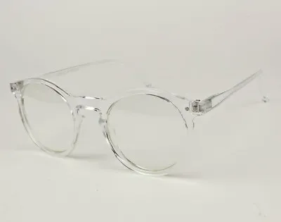 Round Circle Vintage Hipster Keyhole Thin Wayfar Frames Clear Eyeglasses 80262 M • $10.80