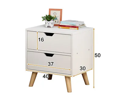 Wooden Bedside Table Drawers Nightstand Unit Cabinet Storage Bedside Table • $58