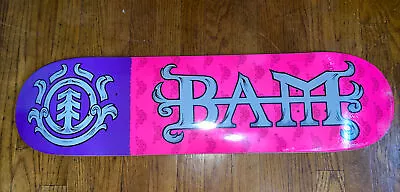 $330 • Buy Bam Margera BRAND NEW Skateboard Deck 2018 Element Anniversary RARE Pink Purple