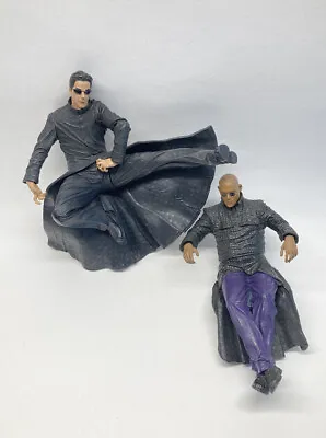 The Matrix Reloaded Figures Neo Chateau And Morpheus Chair 2003 McFarlane • $44