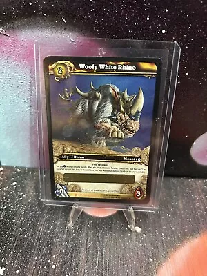 World Of Warcraft TCG Loot Card Wooly White Rhino Unscratched • $214.95