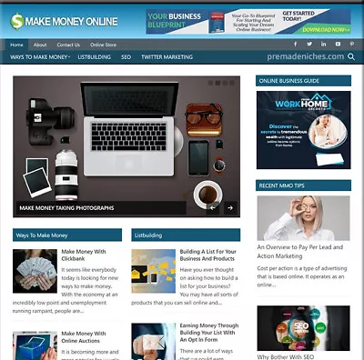 Pre Made Make Money Online Blog  Ready Made For Work From Home Business • $6.99