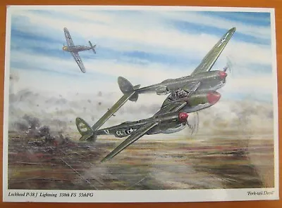 £1.99 • Buy Postcard P-38J Lightning 55th FG First Over Berlin (painting By Phil May) Unused
