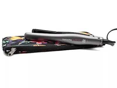 Rusk SMOOTH TITANIUM Mini Flattening Iron 3/4  With Zippered Thermal Case • $19.99