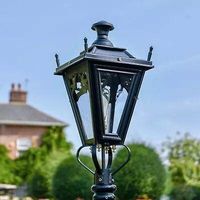 NEW 60cm Tall Black Gothic Lantern Replacement Lamp Post Top • £135