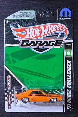 Hot Wheels Garage 71 Dodge Challenger Orange Hal Jordan Green Lantern Real Rider • $59.95