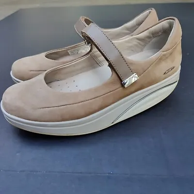 Womens MBT Sirima Fango Mary Jane Comfort Strap Walking Shoe 7.5 Tan • $35