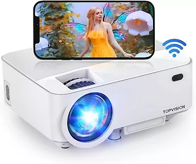 TOPVISION Mini Projector T21 WiFi HD Support Roku TV Fire Stick HDMI Portable • $44.95