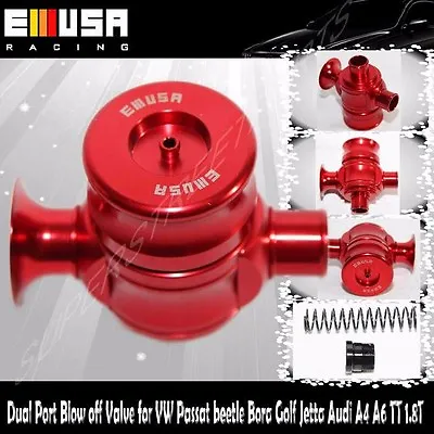 Dump Blow Off Valve 1.8T BOV Dual Port AUDI Volkswagen 2.7L Bi-turbo Engines • $932.99