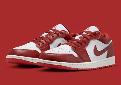 Nike Air Jordan 1 Low White Red Lobster FJ3459-160 Men's Shoes NEW • $97.94