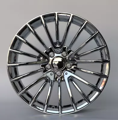 (set 4) 19  STAGGERED CHROME AMG STYLE WHEELS RIMS FITS MERCEDES BENZ S550 E350 • $1400