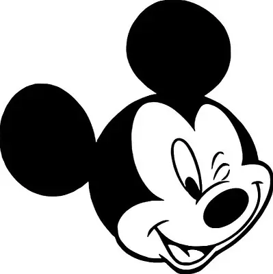 Mickey Mouse Disney Vinyl Decal Sticker Logo Ears Shape Truck Car Window- • $2.99