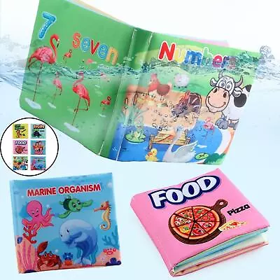 Baby Fabric Books Funny Interactive   Crinkle Fabric Book For   Baby Boys • £5.87