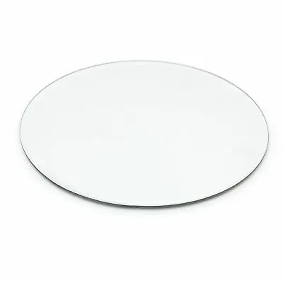 £7.99 • Buy 20cm Round Mirror Glass Display Candle Plate | Candle Tray Vanity Perfume Tray