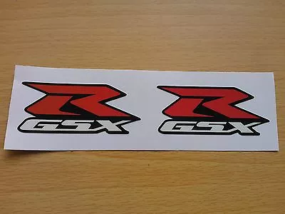 Suzuki GSXR Stickers Motorbike Motorcycle Vinyl Helmet Decals X2 30 X 70mm • £3.88