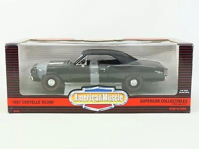 1:18 Scale Ertl SCC American Muscle #29072 Die-Cast 1967 Chevelle SS396 - Black • $99.95